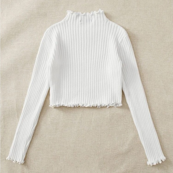 SHEIN Cropped ribbed sweater - Picture 2 of 10